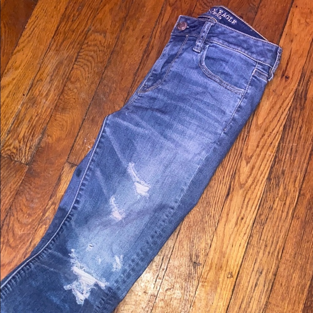 American Eagle super stretch jegging hi rise jeans - Picture 5 of 12